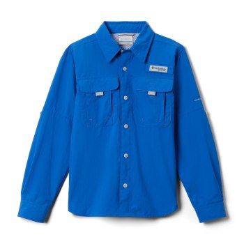 Columbia PFG Bahama Long Sleeve, Camisa Azules Para Niño | 904768-NMR